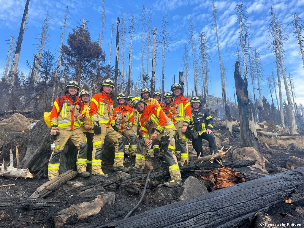 Waldbrand am Brocken